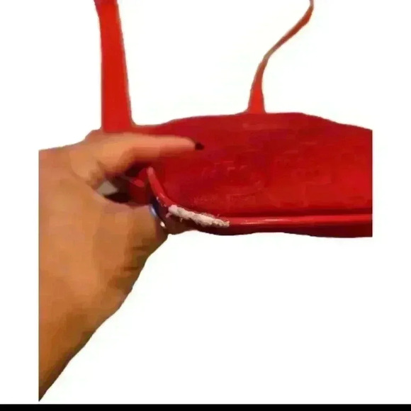 Michael Kors Red Neoprene Signature Crossbody Bag - Picture 12 of 14